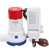 YQMIGU 1500 Gph Bilge Pump 12 Volt, Boat Water Pump Takes Up Little Space And Has A Quiet Sound, ...