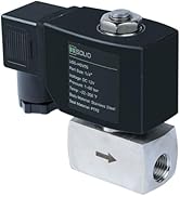 U.S. Solid High Pressure Solenoid Valve - 1/4” 60 bar Stainless Steel 12V DC High Pressure High T...