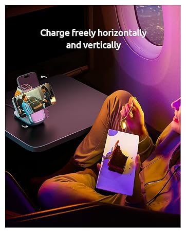 Foldable 3 in 1 Wireless Charging Station for Apple Magsafe Charger Stand