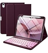 Harvopu Compatible for iPad Air 11 inch M2 &amp; Air 5th 4th Generation Case with Keyboard - Folio Ke...