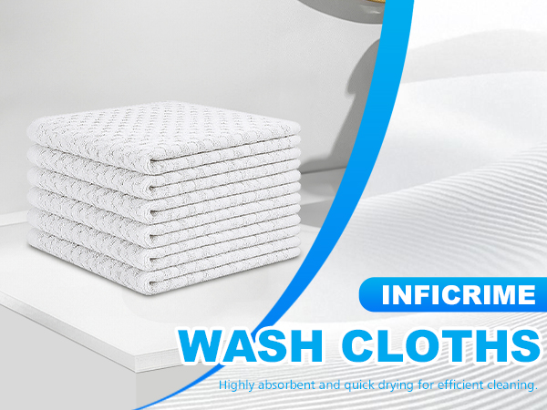 100% Cotton Wash Cloths