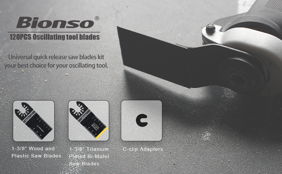 Oscillating tool blades kit