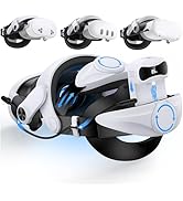 DXKK Head Strap for Meta Quest 3S/Quest 3 with Digital Display Battery to Balanced and Extra Time...