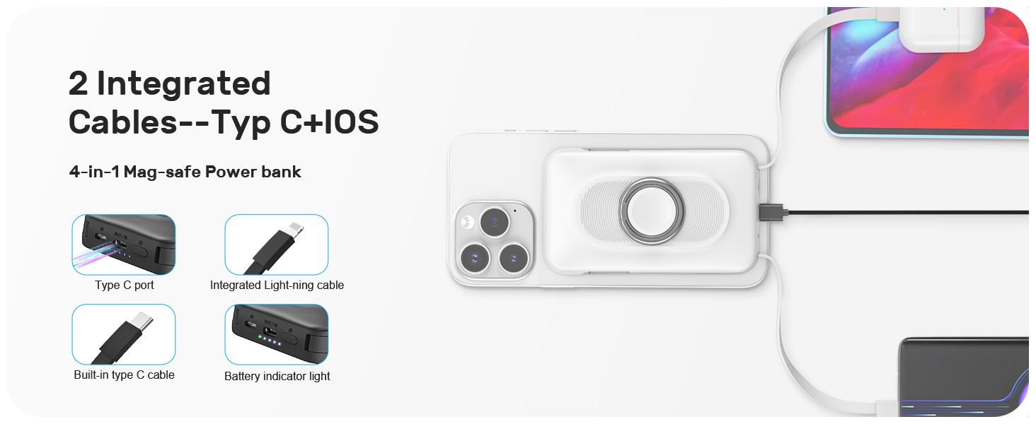 magnetic power bank for iphone