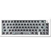 BOYI GMK67 Barebones Keyboard Kit,VIA Programmable Custom BT5.0/2.4GHz/Type-C Tri-Mode Gasket Mou...