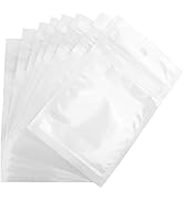 Ellbest 300pcs 2.36” x 3.94” White Clear Bag, Self Seal Plastic Retail Packaging Bag Zip Lock Rec...