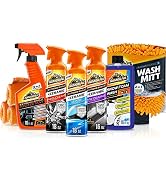 Armor All Ultimate Car Detailing Kit, Includes Car Wash, Glass Cleaner, Tire Cleaner, Microfiber ...
