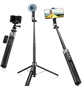 K&F CONCEPT Popod 72" Phone Tripod, 3-in-1 Clip & Magnetic Selfie Stick with Remote, Automatic Ph...