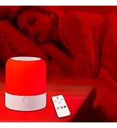 Finezeal 670nm Red Light Night Light Lamp for Sleep - Zero Blue Light, Touch &amp; Remote Control, 4 ...