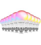 DAYBETTER Smart Light Bulbs, Alexa Light Bulb, WiFi Light Bulbs, RGBCW Color Changing Light Bulb ...