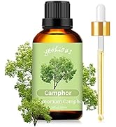yethious Camphor Essential Oil for Diffuser &amp; Aromatherapy, Massage, Candle Soap Making Camphor O...