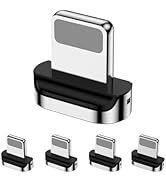 ZBF 8 Pins Magnetic Connector Tips Head for Lightning Devices(5 Pack), only 3A Magnetic Charging ...