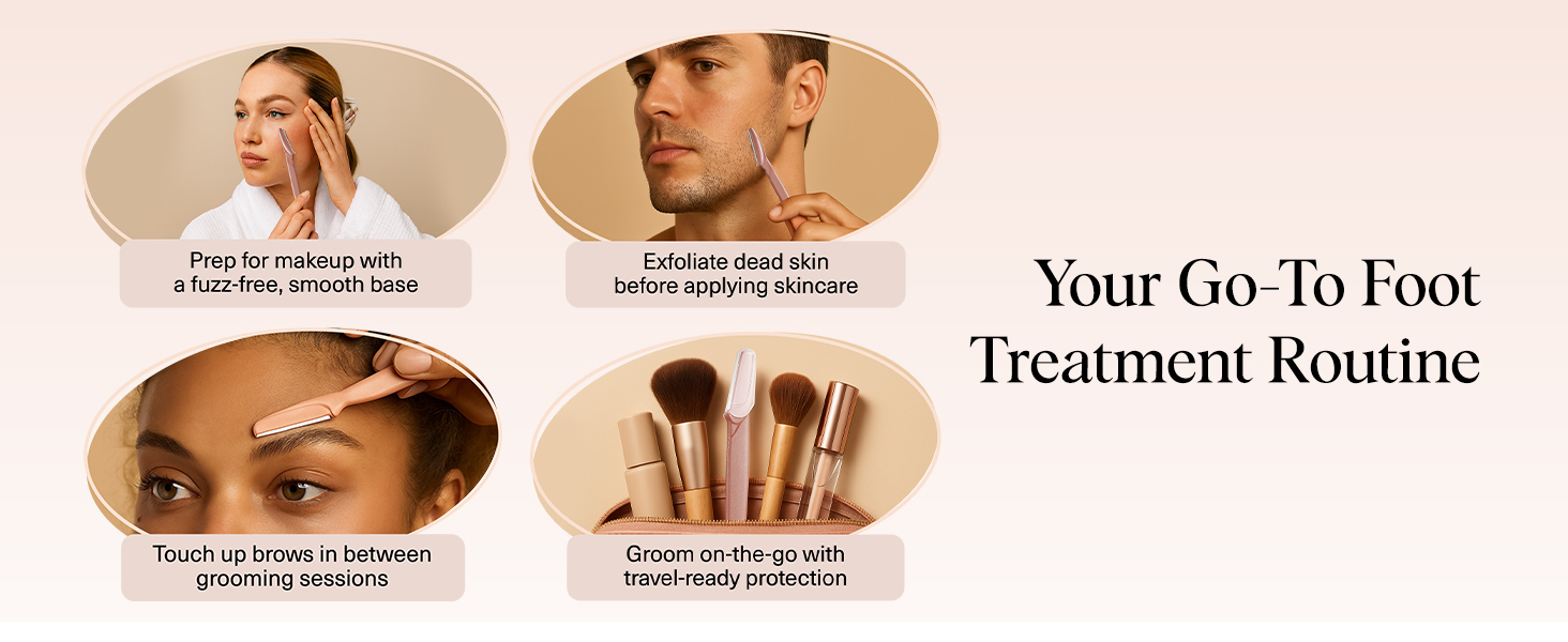 Kitsch Dermaplane Razor Face Shaver, Recycled Plastic Dermaplaning and Skin Care Tool Terracotta