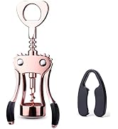 Drincarier Wine Opener, Zinc Alloy Premium Wing Corkscrew Wine Bottle Opener with Multifunctional...