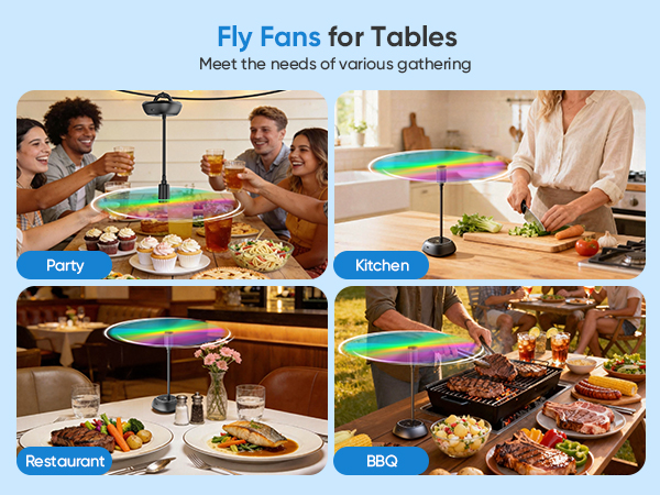 fly fans for tables