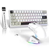 ATTACK SHARK × MAMBASNAKE X60 HE Mechanical Wireless Gaming Keyboard and X11 Mouse Combo,Magnetic...