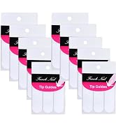 720 Pcs White Nail Stencils, Professional Edge Tape Guides for DIY Manicures, French Tips