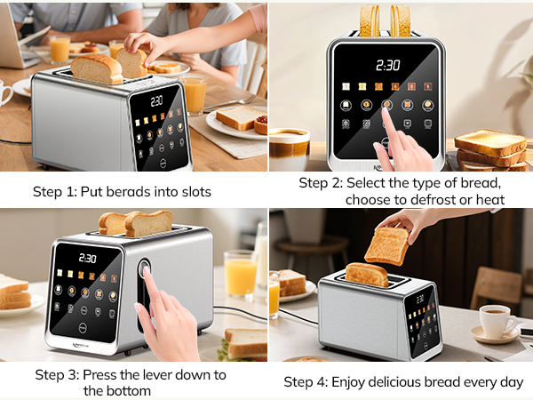 smart toaster with touchscreen