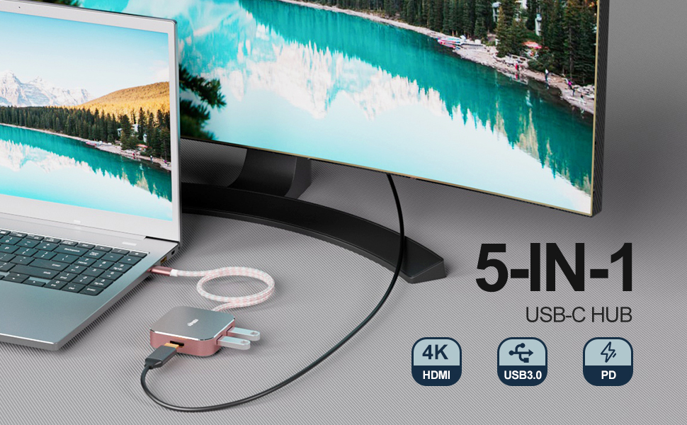 5 IN 1 USB C HUB