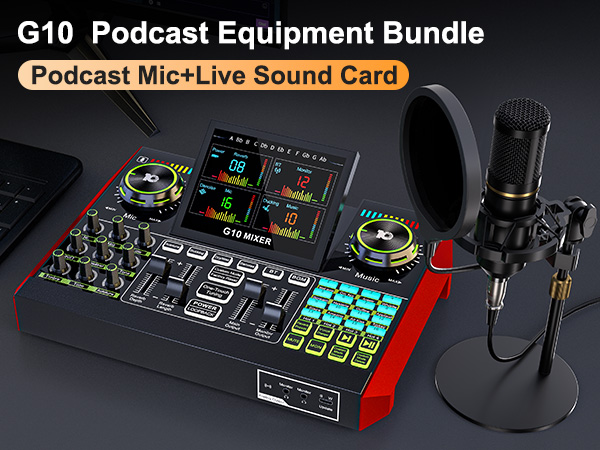 audio mixer sound board live sound card sound mixer music mixer podcast mixer