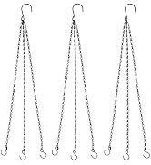3 Pcs Hanging Baskets Chains Hanging Chains Flower Pot Hanger Replacement Plant Hangers for Hangi...