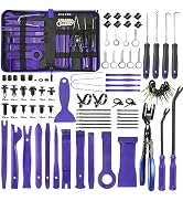 Uolor 342Pcs Trim Removal Tool Kit, Car Panel Door Audio Radio Stereo Removal Tools, Auto Push Pi...
