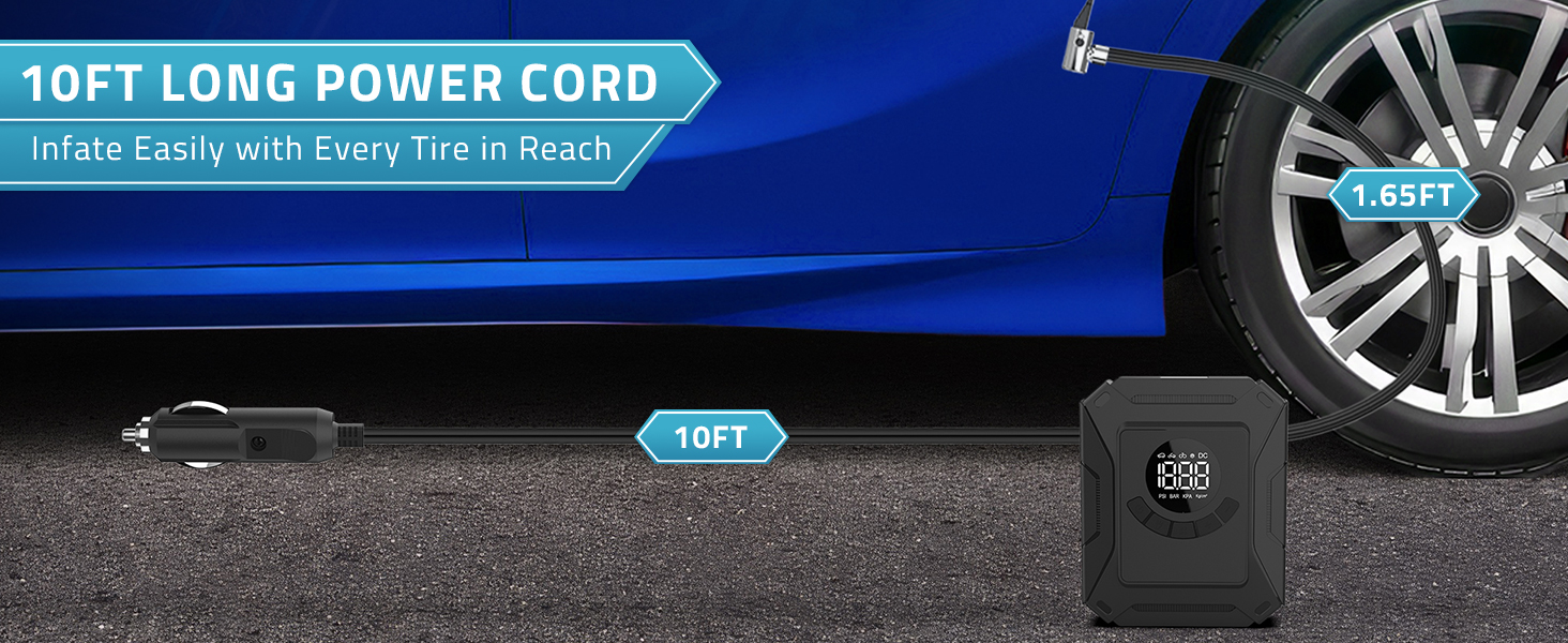 Tire Inflator 12V Car DC Electric