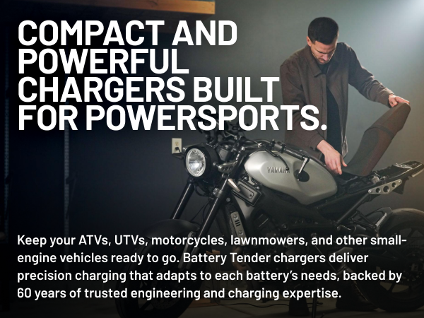 Rider installing seat back onto Yamaha motorcycle