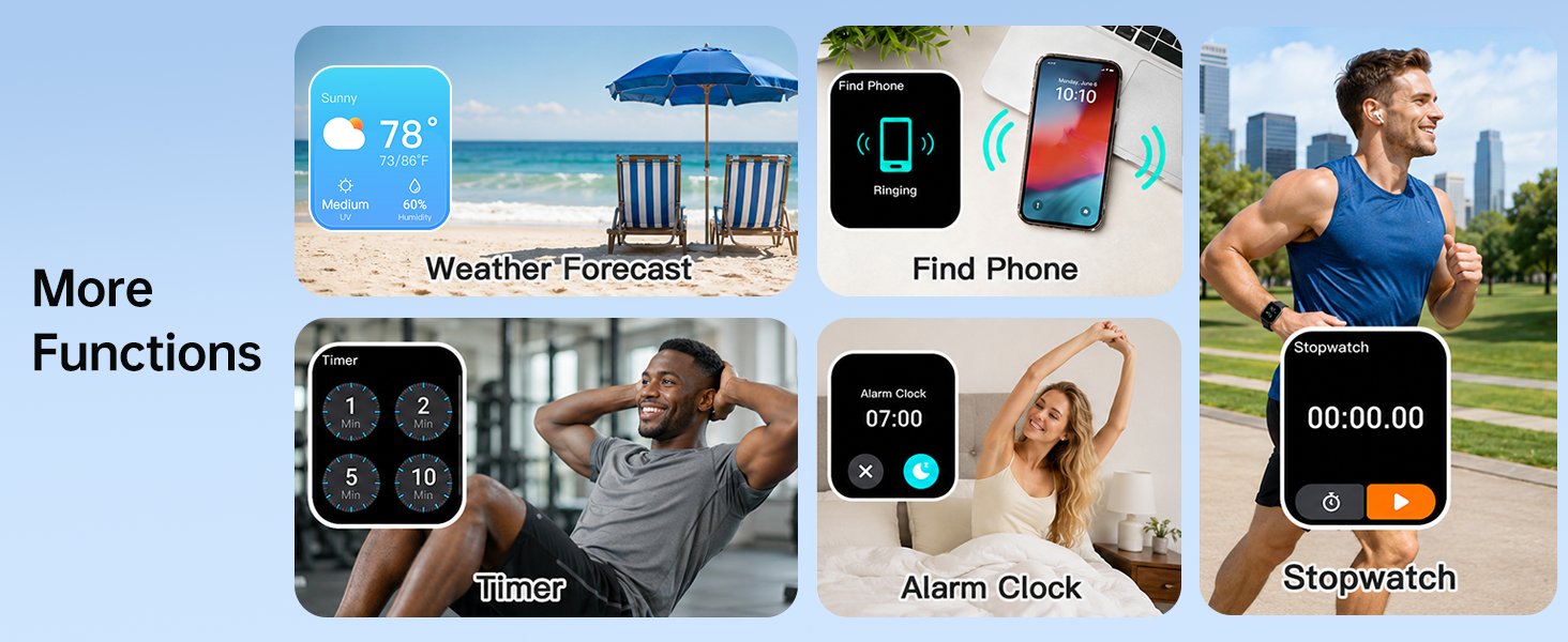 smart watch with practical tools