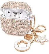 Case for Apple Airpods Pro 3 Case Cover 2025, VISOOM Bling Jewerly Airpods iPods Pro3 Cases Cute ...