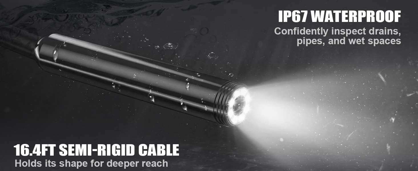 borescope camera with light