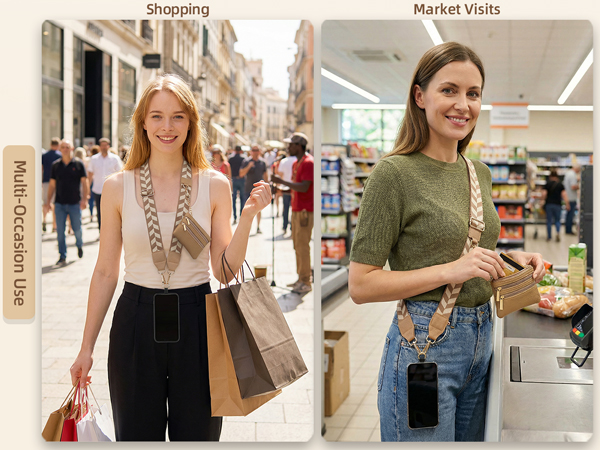 phone strap with wallet