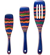 Spatulas for kitchen use Wooden Spurtle Set, 3 Pcs Teak Wood Wooden Kitchen Utensil Set Includes ...