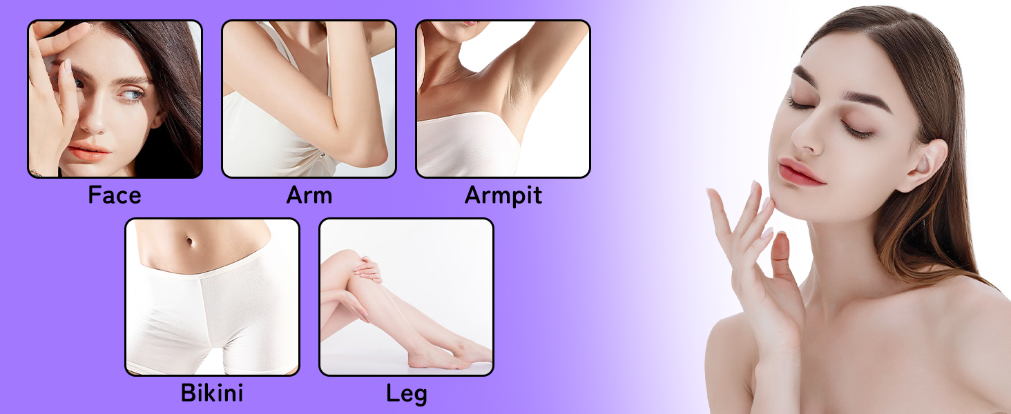 Electric Razor for Women Men Facial Hair Remover, Rechargeable Led Display Hair Removal Kit