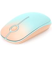 Unipows Wireless Mouse - 2.4G Slim Portable Computer Mouse with Nano Receiver, Less Noise Mobile ...