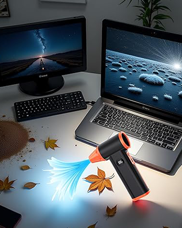 Cordless Car Dryer Air Blower Gun Mini Blower Super Power Turbo Fan