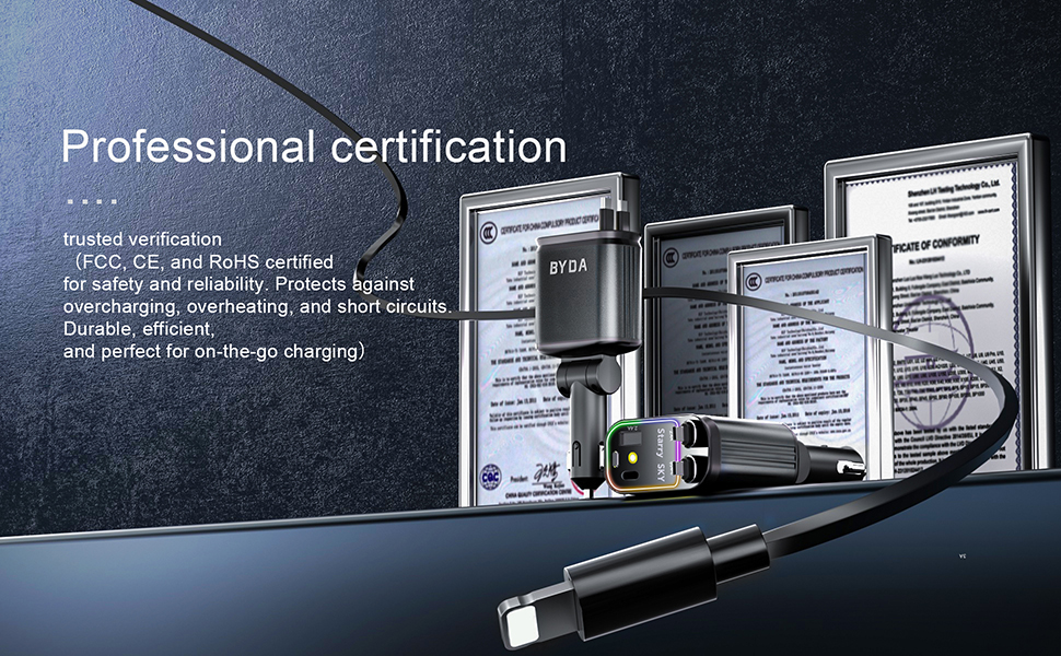 Retractable car charger