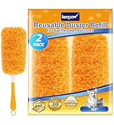 KEEPOW Reusable Duster Refill Compatible with Swiffer Hand Duster, Microfiber Heavy Duty Duster R...