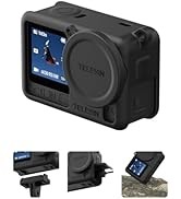 TELESIN Silicone Protective Case for DJI Osmo Action 6 with Lens Cap & Lanyard, Anti-Scratch Wash...
