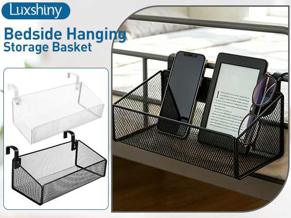 Luxshiny Bedside Hanging Storage Basket