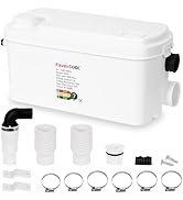 FavorCOOL Macerator Pump Sink Sewerage Pump, 250W Utility Sink Pump Upflush to 22.9ft/7 m with 3 ...