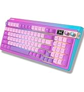 FOPATO H98 Gaming Keyboard, 98% Hot Swappable Gasket Structure 3-Mode Mechanical Keyboard, 96 Key...