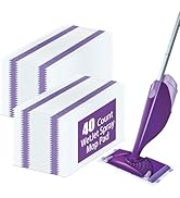 40 Pack Disposable Mop Pad Refills for Swiffer Wet Jet ,Dry&amp;Wet Mopping Pad Compatible with Swiff...