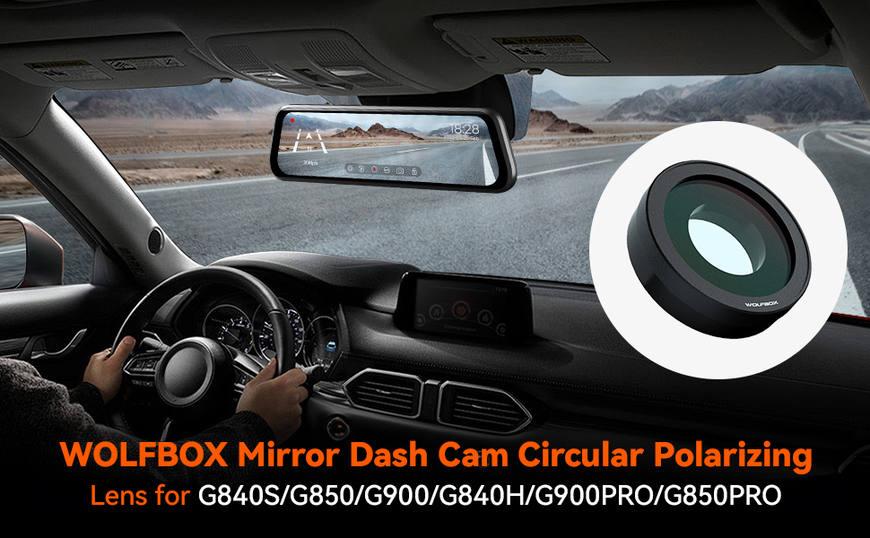 Mirror Dash Cam Circular Polarizing Len