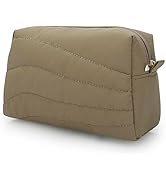 E-Tree Quilted Makeup Bag, Puffer Zipper Cosmetic Bag, Travel Size Makeu up Case Organizer, Cute ...