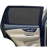 Car Window Shades for Baby - 2 Pack Sun Shade Blocker, Breathable Mesh Rear Side Window Shade Sun...