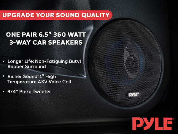6.5" Three-Way Sound Speaker System