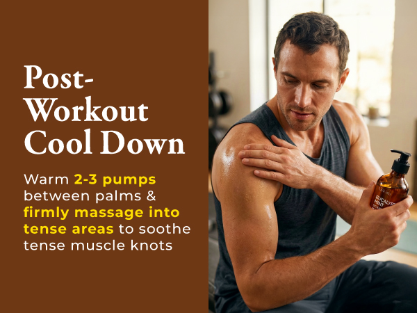 A detailed how to use visual guiding users on how to properly enjoy a post-workout massage