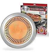 Gotham Steel Smokeless Stovetop Grill, Ultra-Nonstick At Home Korean BBQ Grill, Dishwasher Safe B...