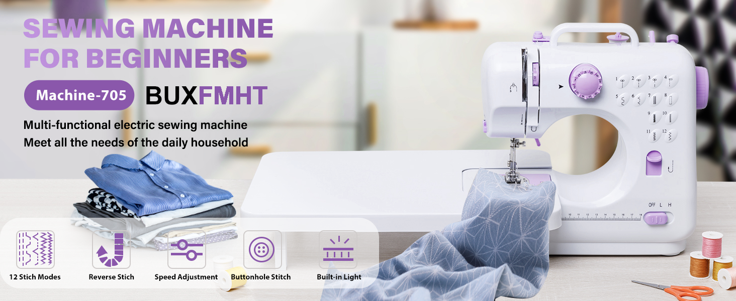 Sewing Machine with Extension Table, Mini Sewings Machines Portable Electric Sewing Machine